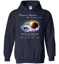 Load image into Gallery viewer, Gildan Heavy Blend Hoodie  Mexican Riviera Solar Eclipse Cruise Original White Font
