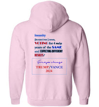 Load image into Gallery viewer, Gildan Zip Hoodie Trump Vance
