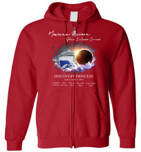 Load image into Gallery viewer, Gildan Zip Hoodie  Mexican Riviera Solar Eclipse Cruise Original White Font
