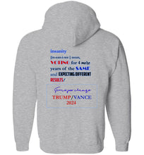 Load image into Gallery viewer, Gildan Zip Hoodie Trump Vance
