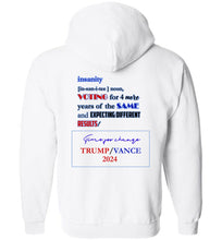 Load image into Gallery viewer, Gildan Zip Hoodie Trump Vance
