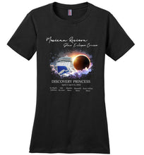 Load image into Gallery viewer, District Made Ladies Perfect Weight Tee Mexican Riviera Solar Eclipse Cruise Original White Font
