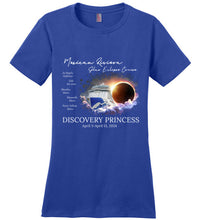 Load image into Gallery viewer, Canvas Long Sleeve T-Shirt Mexican Riviera Solar Eclipse Cruise White Font 1
