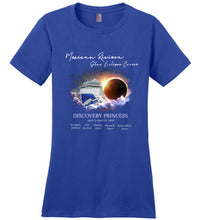 Load image into Gallery viewer, District Made Ladies Perfect Weight Tee Mexican Riviera Solar Eclipse Cruise Original White Font

