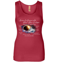 Load image into Gallery viewer, Next Level Women&#39;s Jersey Tank The Emerald Princess Ocean to Ocean Total Solar Eclipse Cruise

