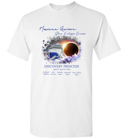 Gildan Short-Sleeve T-Shirt  Mexican Riviera Solar Eclipse Cruise Original Dark Font