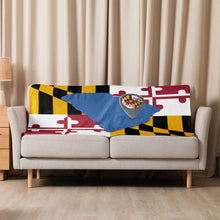 Load image into Gallery viewer, Not Born Here Maryland Sherpa blanket
