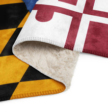 Load image into Gallery viewer, Not Born Here Maryland Sherpa blanket
