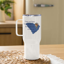 Load image into Gallery viewer, Not Born Here Maryland Travel mug with a handle
