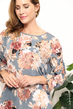 Load image into Gallery viewer, Sew In Love  Full Size Flower Print Long Sleeve Top
