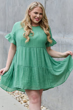Load image into Gallery viewer, HEYSON Sweet As Can Be Full Size Textured Woven Babydoll Dress
