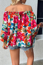 Load image into Gallery viewer, Off Shoulder Floral Print Blouse
