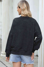 Load image into Gallery viewer, Sequin Football Patch Dropped Shoulder Sweatshirt

