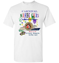 Load image into Gallery viewer, Gildan Short-Sleeve T-Shirt--Carnival Mardi Gras Sailabration Porthole shirt
