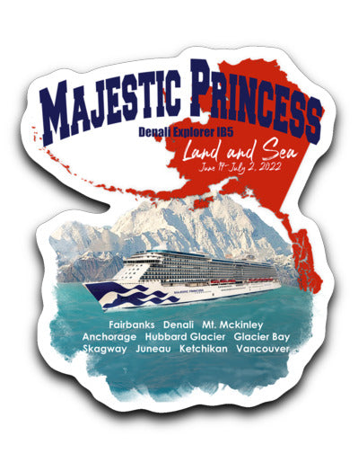 Majestic Princess Denali Cruise Decal