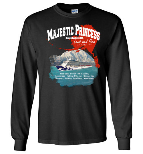 Gildan Long Sleeve T-Shirt----Majestic Princess Denali Explorer Cruise