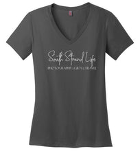 Load image into Gallery viewer, District Made Ladies Perfect Weight V-Neck--South Strand Life Brand
