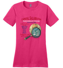 Load image into Gallery viewer, District Made Ladies Perfect Weight T-Shirt--Carnival Sailabration Anniversary
