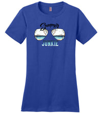 Load image into Gallery viewer, District Made Ladies Perfect Weight T-Shirt--Summer Junkie
