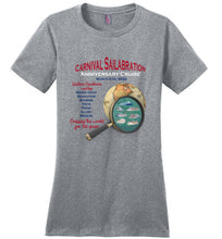 Load image into Gallery viewer, District Made Ladies Perfect Weight T-Shirt--Carnival Sailabration Anniversary
