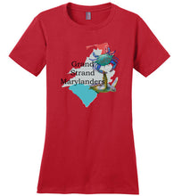 Load image into Gallery viewer, District Made Ladies Perfect Weight Tee--Grand Strand Marylanders
