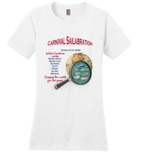 Load image into Gallery viewer, District Made Ladies Perfect Weight T-Shirt--Carnival Sailabration Anniversary
