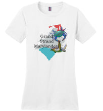 Load image into Gallery viewer, District Made Ladies Perfect Weight Tee--Grand Strand Marylanders
