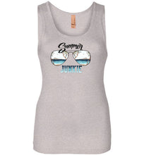 Load image into Gallery viewer, Next Level Womens Jersey Tank Shirt--Summer Junkie
