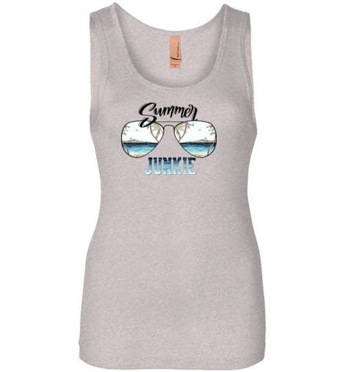 Next Level Womens Jersey Tank Shirt--Summer Junkie