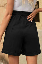 Load image into Gallery viewer, Pleated High Waist Shorts with Pockets
