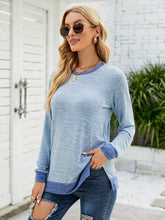 Load image into Gallery viewer, Round Neck Long Sleeve Blouse
