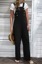 Load image into Gallery viewer, Light Up Your Life Buttoned Straight Leg Overalls
