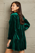 Load image into Gallery viewer, GeeGee Full Size Velvet Tiered Dress
