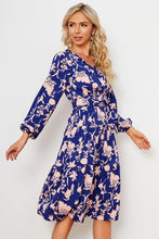 Load image into Gallery viewer, Floral Belted Tiered Midi Dress
