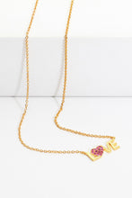 Load image into Gallery viewer, 18K Gold Plated LOVE Pendant Necklace
