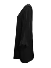 Load image into Gallery viewer, Cutout Long Sleeve Round Neck Dress
