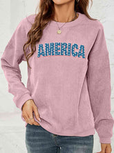 Load image into Gallery viewer, AMERICA Graphic Dropped Shoulder Sweatshirt
