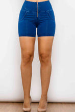 Load image into Gallery viewer, Full Size Zip Closure Denim Shorts
