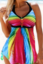 Load image into Gallery viewer, Multicolored Halter Neck Two-Piece Swimsuit
