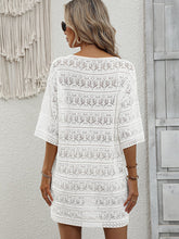 Load image into Gallery viewer, Openwork V-Neck Mini Knit Dress
