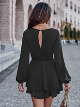 Load image into Gallery viewer, Round Neck Layered Mini Dress
