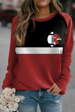 Load image into Gallery viewer, Round Neck Long Sleeve Graphic Sweatshirt
