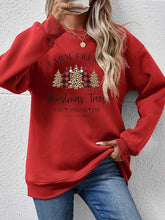 Load image into Gallery viewer, Graphic Round Neck Long Sleeve Sweatshirt
