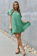 Load image into Gallery viewer, HEYSON Sweet As Can Be Full Size Textured Woven Babydoll Dress
