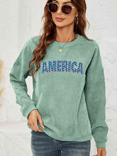 Load image into Gallery viewer, AMERICA Graphic Dropped Shoulder Sweatshirt
