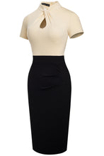 Load image into Gallery viewer, Round Neck Short Sleeve Pencil Dress
