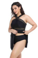 Load image into Gallery viewer, Plus Size Handkerchief-Hem Swim Dress and Bottoms Set
