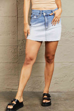 Load image into Gallery viewer, BAYEAS High Waisted Asymmetrical Ombre Mini Skirt
