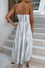 Load image into Gallery viewer, Printed Surplice Adjustable Spaghetti Strap Maxi Dress
