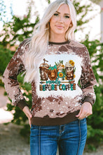 Load image into Gallery viewer, Graphic Round Neck Long Sleeve Sweatshirt
